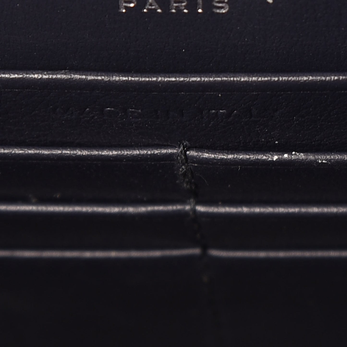 Calfskin Crocodile Embossed Kate Monogram Tassel Chain Wallet Deep Marine