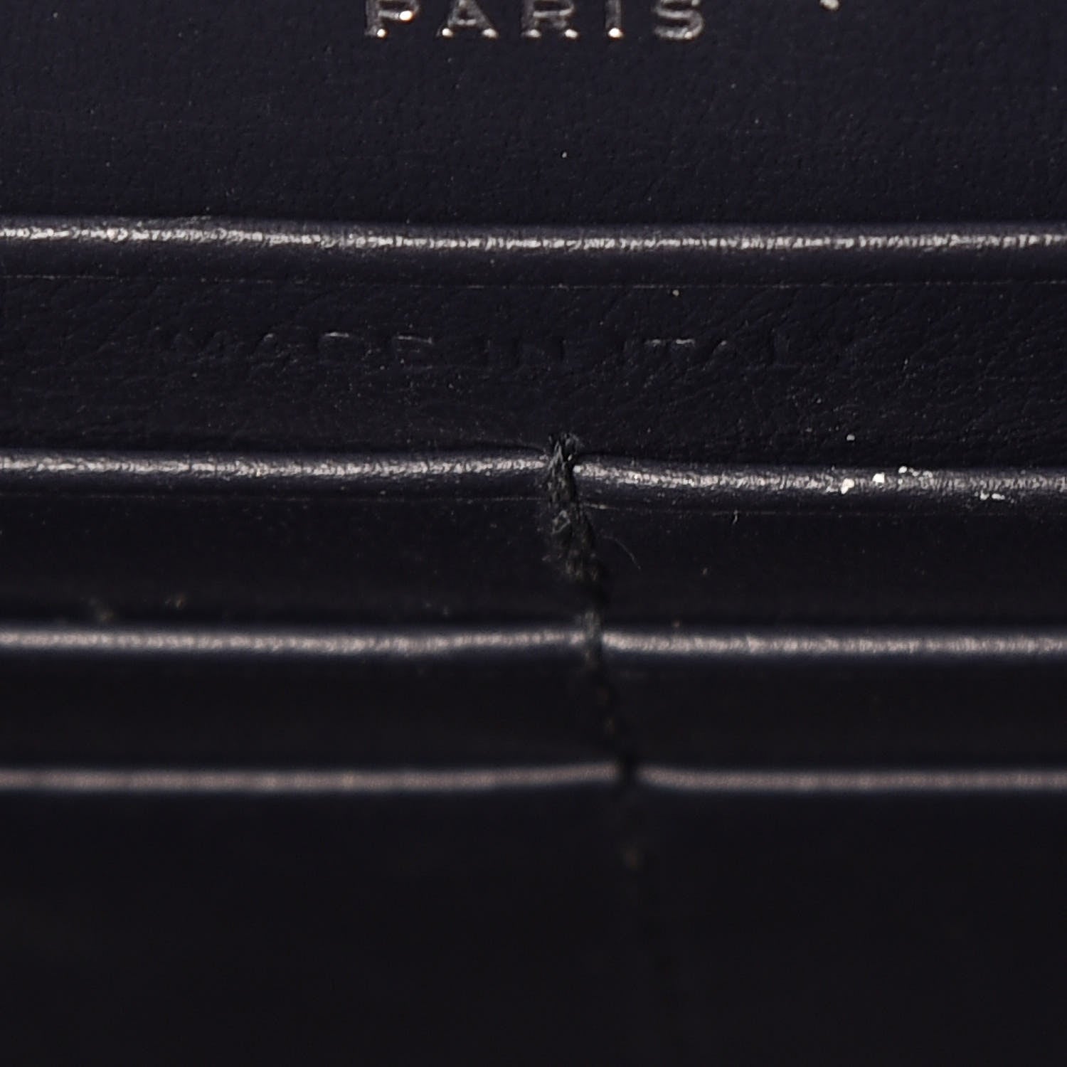 Saint Laurent Calfskin Crocodile Embossed Kate Monogram Tassel Chain Wallet Deep Marine 9 of 9