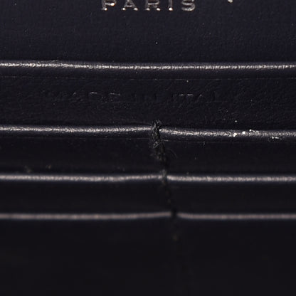 Saint Laurent Calfskin Crocodile Embossed Kate Monogram Tassel Chain Wallet Deep Marine 9 of 9