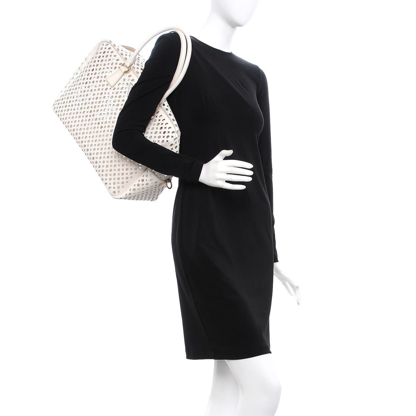 Saffiano Perforated Zip Around Tote Talco