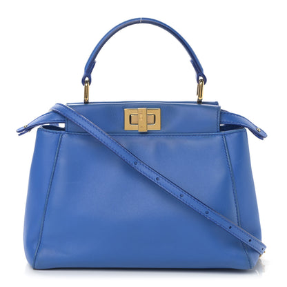 Fendi Nappa Mini Peekaboo Iconic Satchel Bleuette 1 of 14