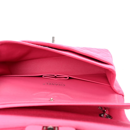 Chanel Jersey Quilted Medium Double Flap Dark Pink 4 of 10