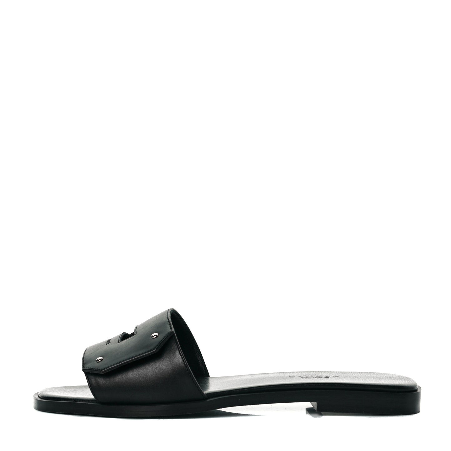 Calfskin View Sandals 35 Black