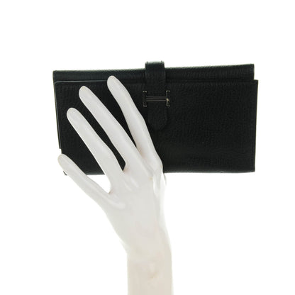 Hermes Chevre Mysore Bearn Tri-Fold Wallet Black 4 of 11