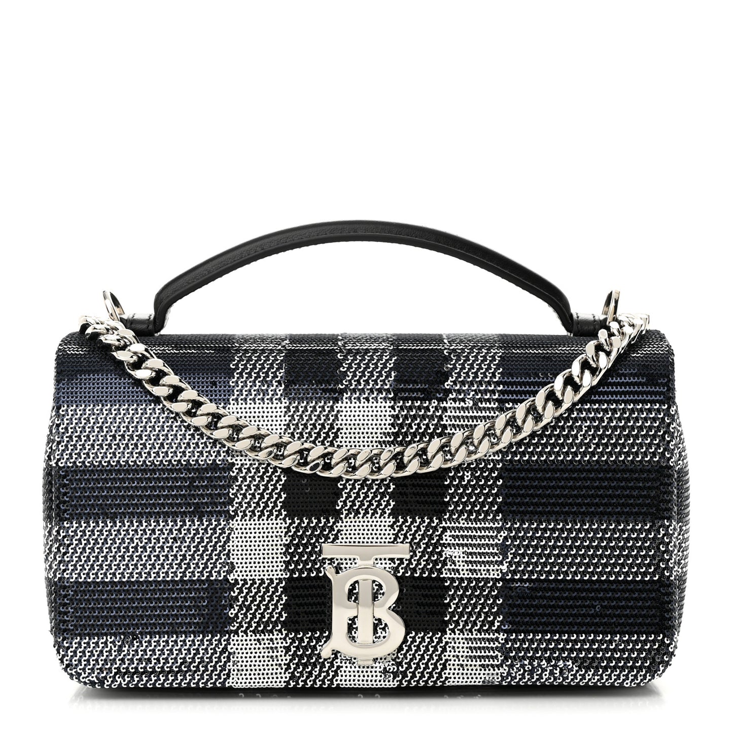 Sequin Small Lola Bag Dark Charcoal
