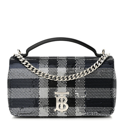 Burberry Sequin Small Lola Bag Dark Charcoal 1 of 11