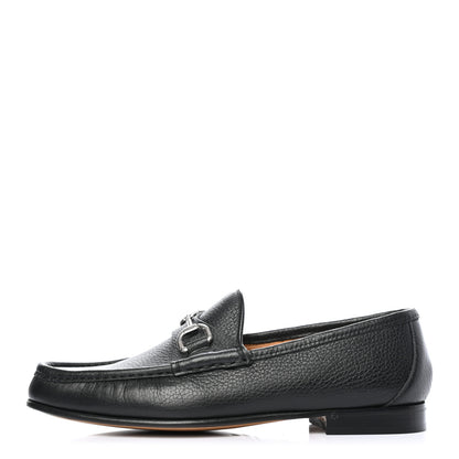 Gucci Road Calfskin Mens Horsebit Loafers 6.5 Black 1 of 8