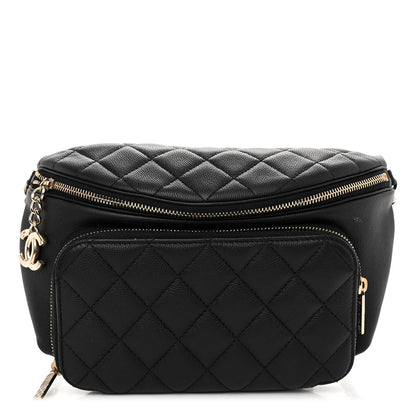 Chanel Caviar Quilted Business Affinity Waist Belt Bag Black 1 of 11