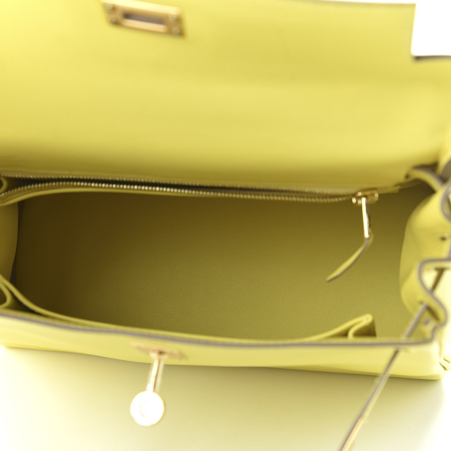 Hermes Swift Kelly Retourne 25 Lime 6 of 12