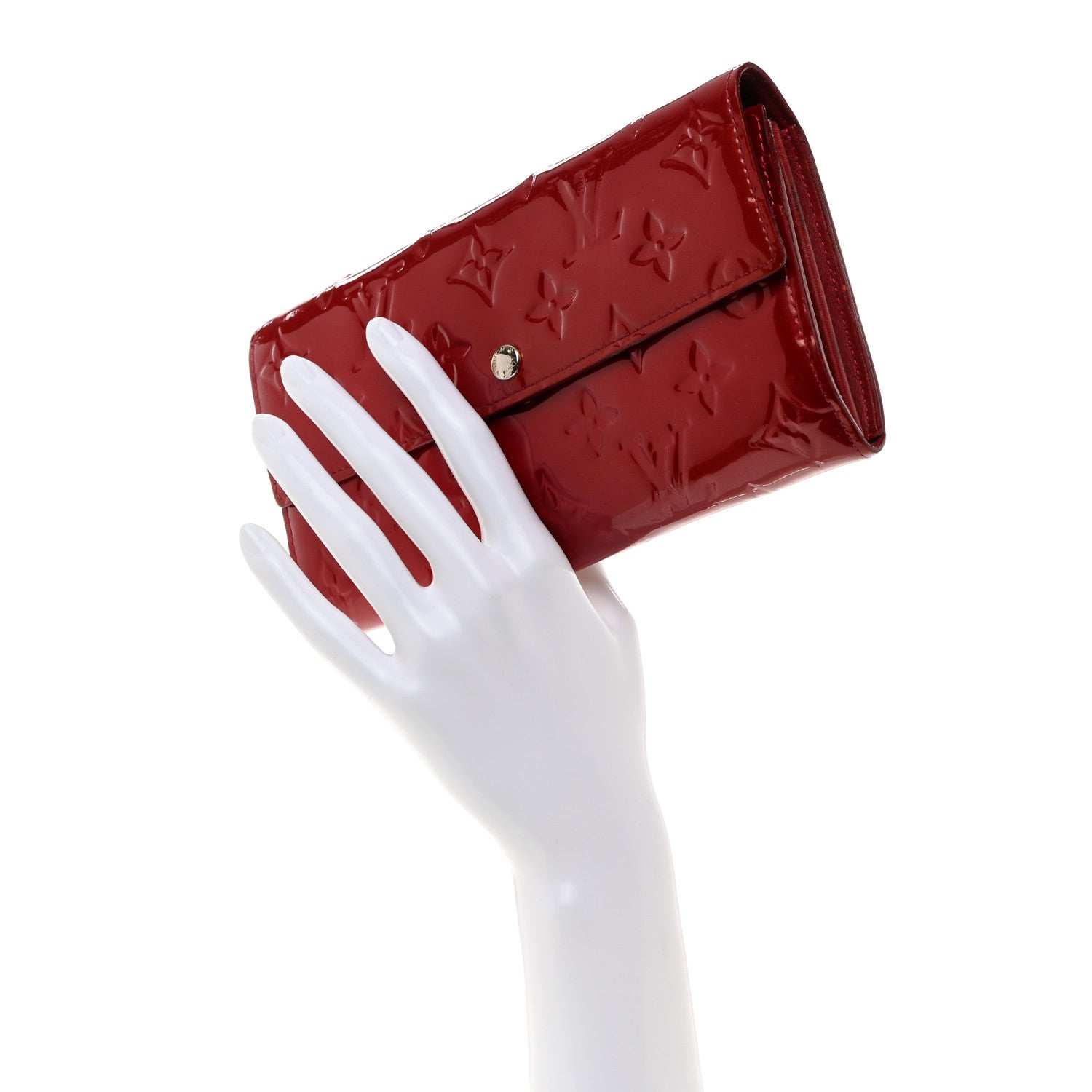 Louis Vuitton Vernis Sarah Wallet Pomme D'Amour 2 of 10