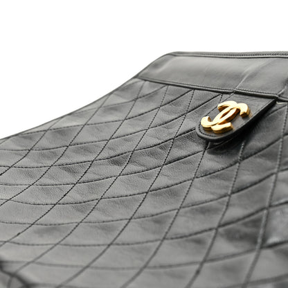Chanel Lambskin Quilted CC Large Clutch Black 12 of 13