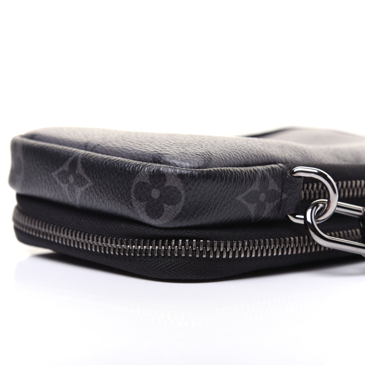 Monogram Eclipse Reverse Double Phone Pouch