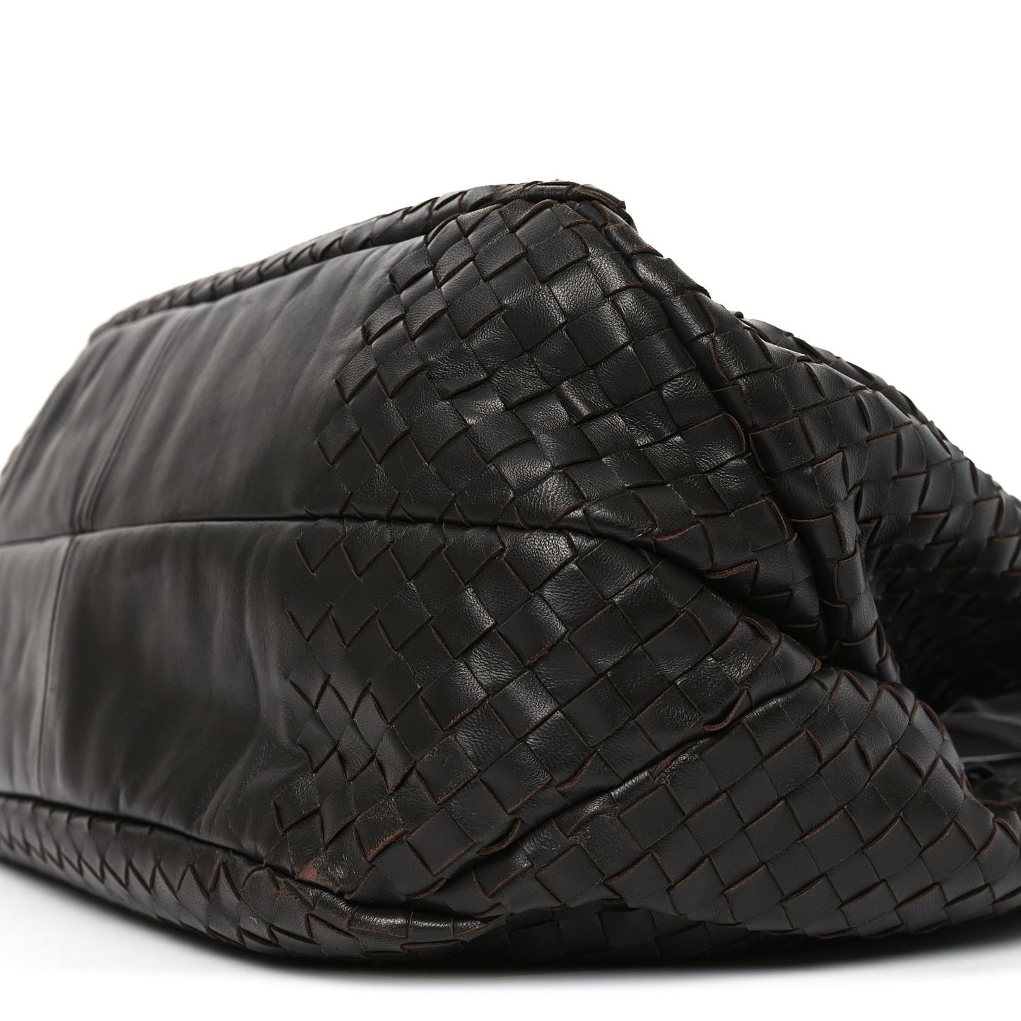 Nappa Intrecciato Medium Campana Ebano