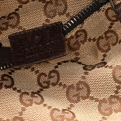 Gucci GG Monogram Double Pocket Belt Bag Dark Brown 5 of 9