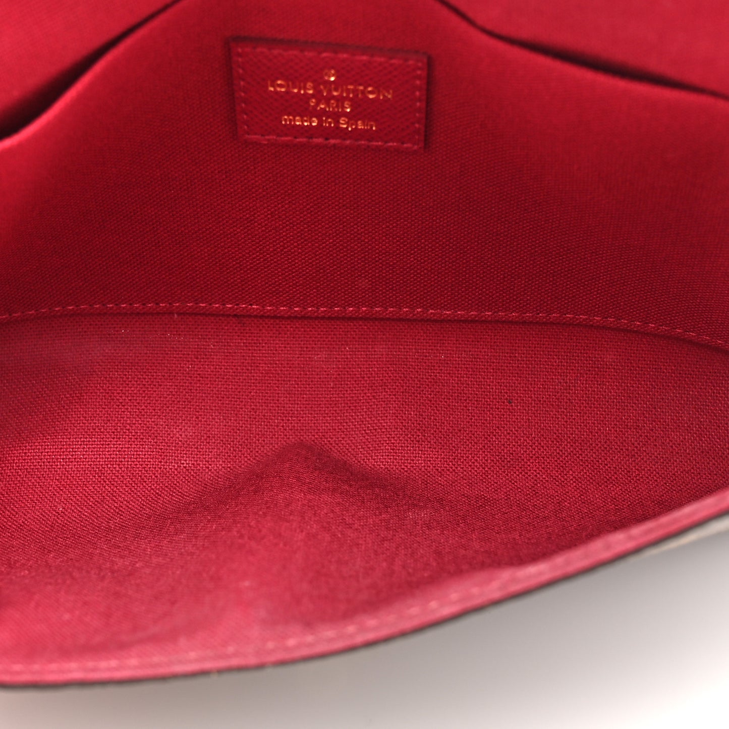 Monogram Pochette Felicie Chain Wallet Fuchsia