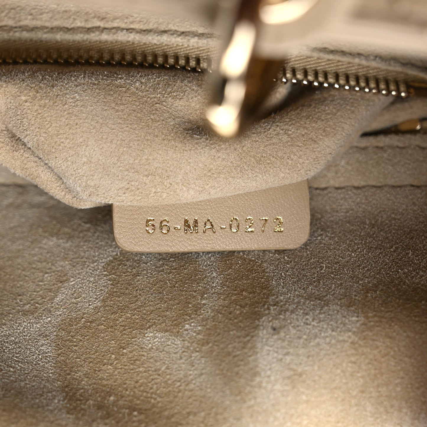 Lambskin Cannage Medium Lady Dior Beige
