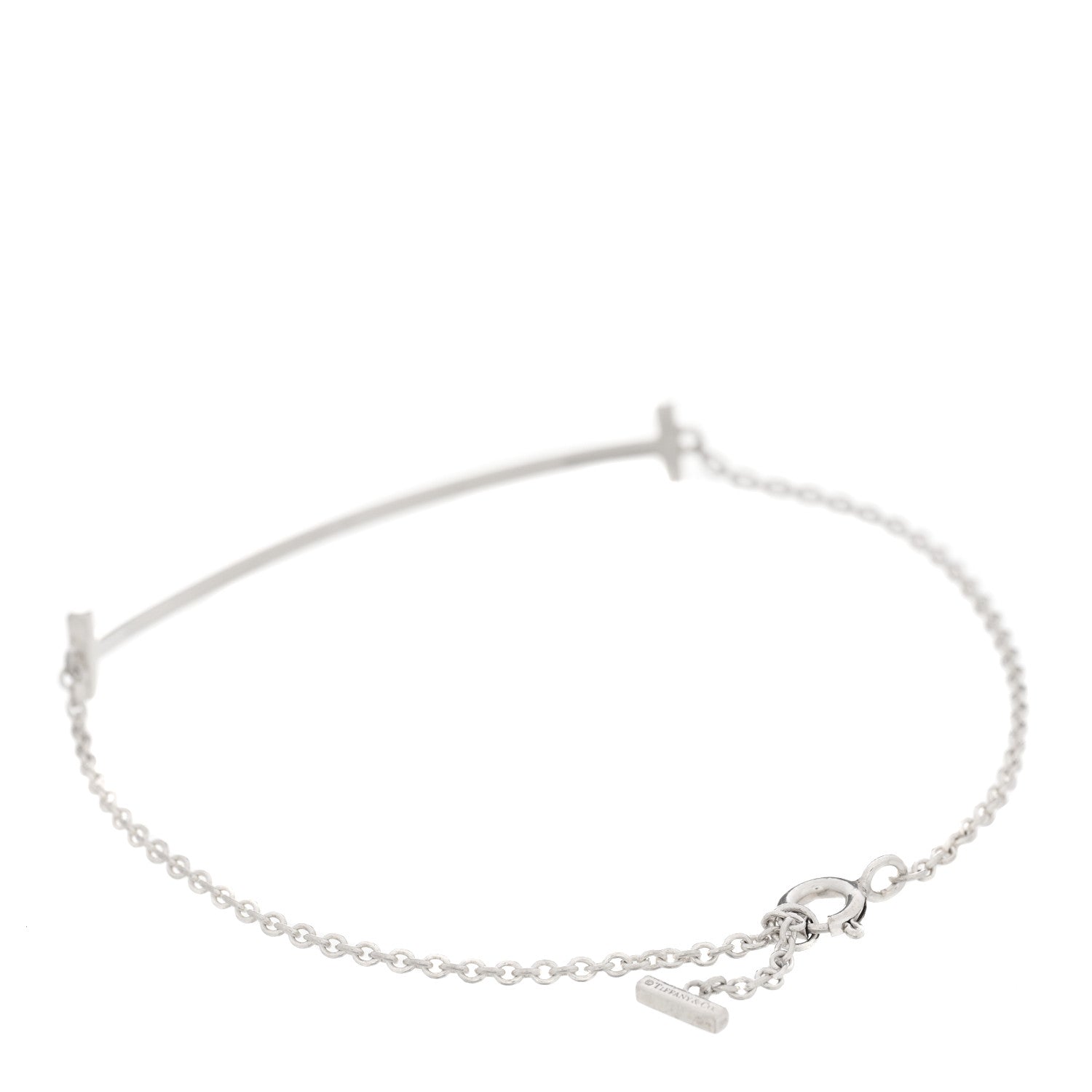 Tiffany Sterling Silver T Smile Bracelet 2 of 4