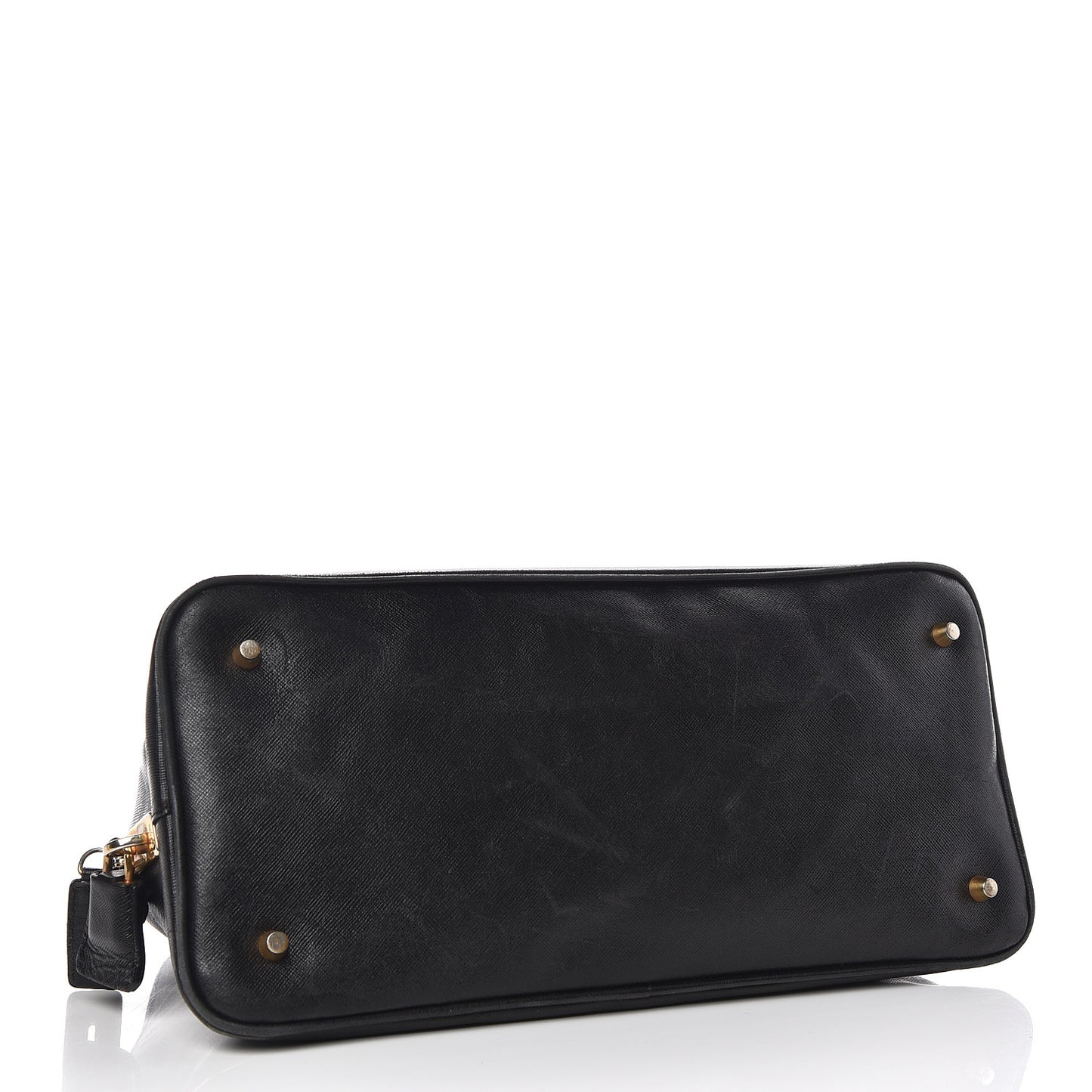 Saffiano Top Handle Dome Satchel Black