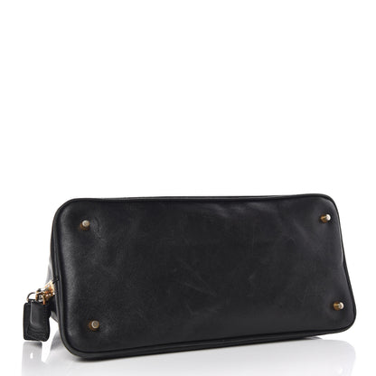 Prada Saffiano Top Handle Dome Satchel Black 4 of 18