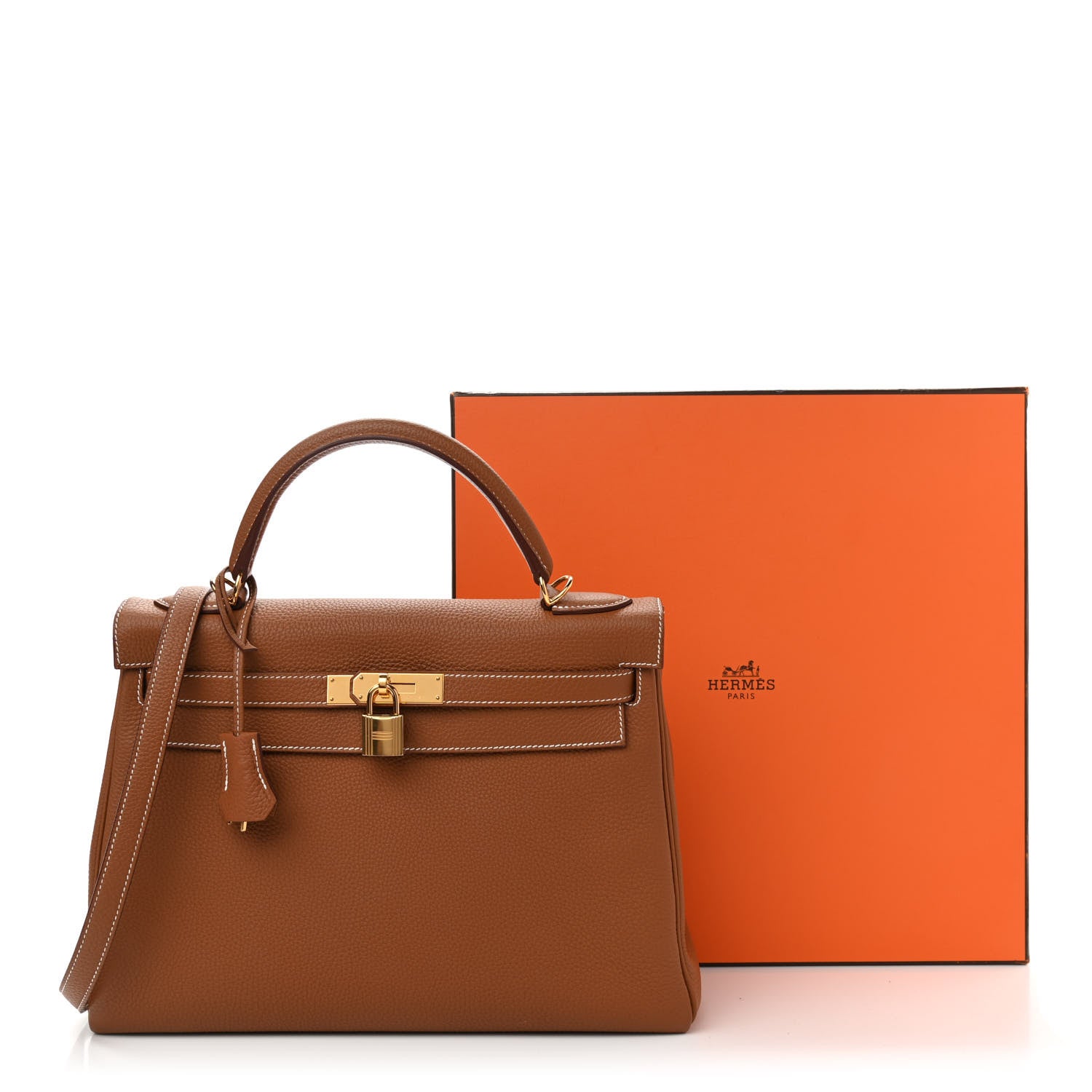 Hermes Togo Kelly Retourne 32 Gold 10 of 10