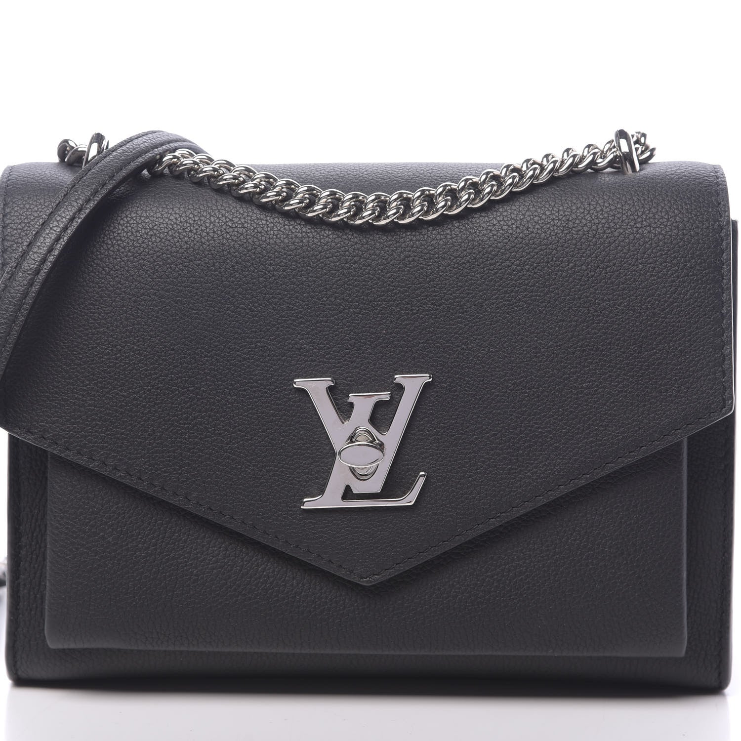 Louis Vuitton Soft Calfskin My Lockme Chain Bag BB Black 9 of 9