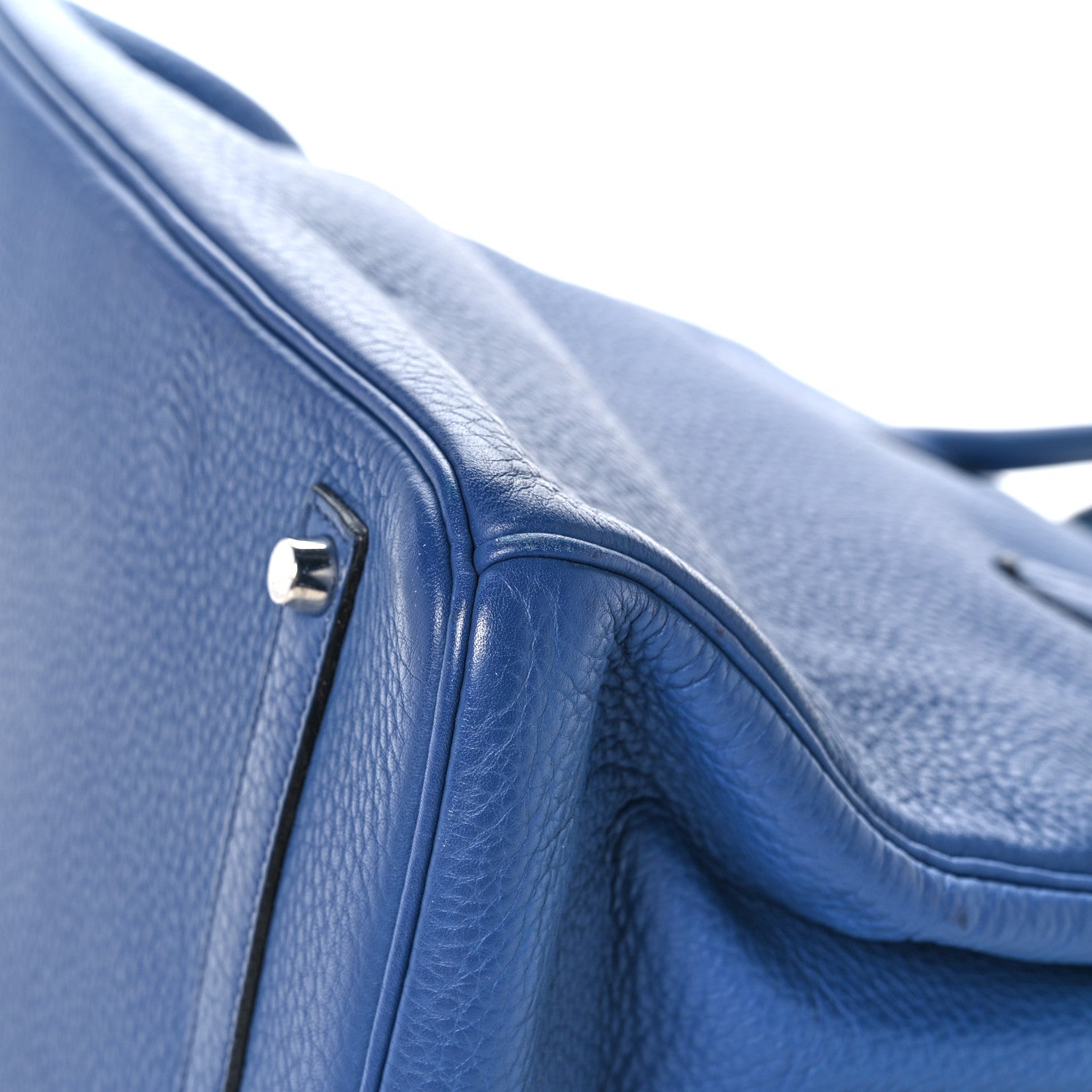 Hermes Taurillon Clemence Birkin 35 Bleu Brighton 35 of 43