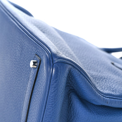 Hermes Taurillon Clemence Birkin 35 Bleu Brighton 35 of 43