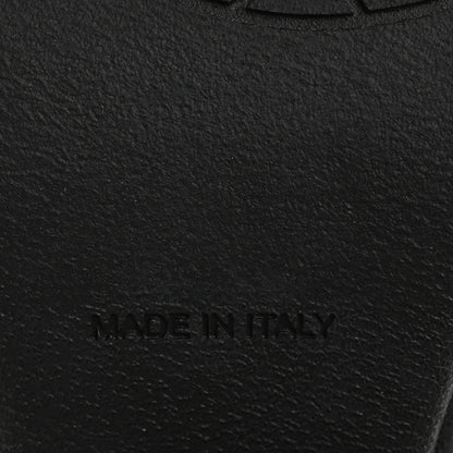 Chanel Lambskin Quilted Peep Toe Wedge Sandals 40 Black 8 of 12