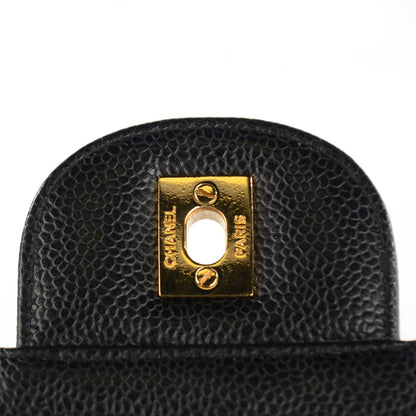 Chanel Caviar Quilted Jumbo Single Flap Black 5 of 9