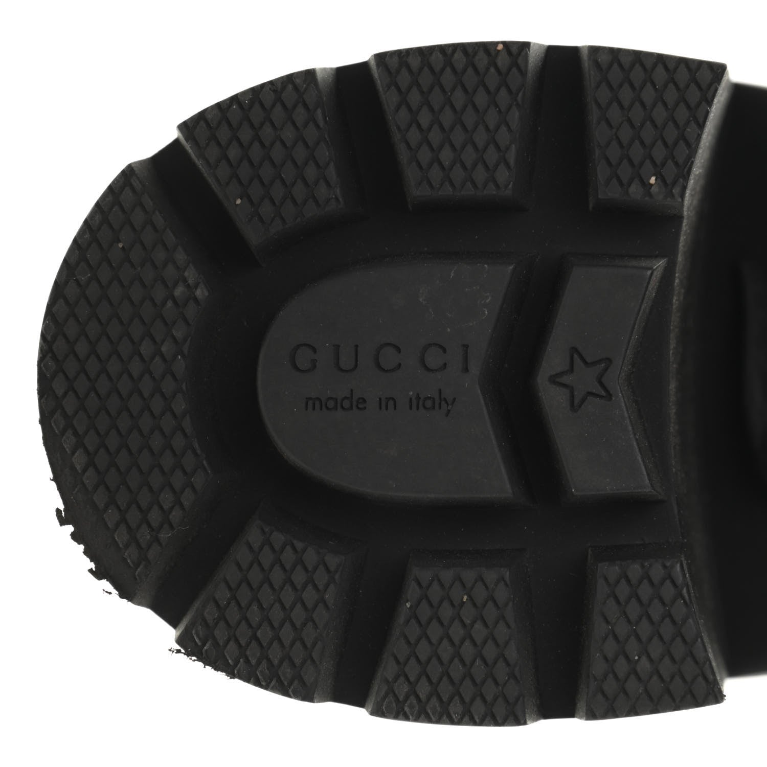 Gucci Calfskin Crystal GG Trip Chelsea Ankle Boots 36.5 Black 6 of 14