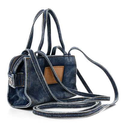 Telfar Denim Small Shopping Bag Blue 3 of 9