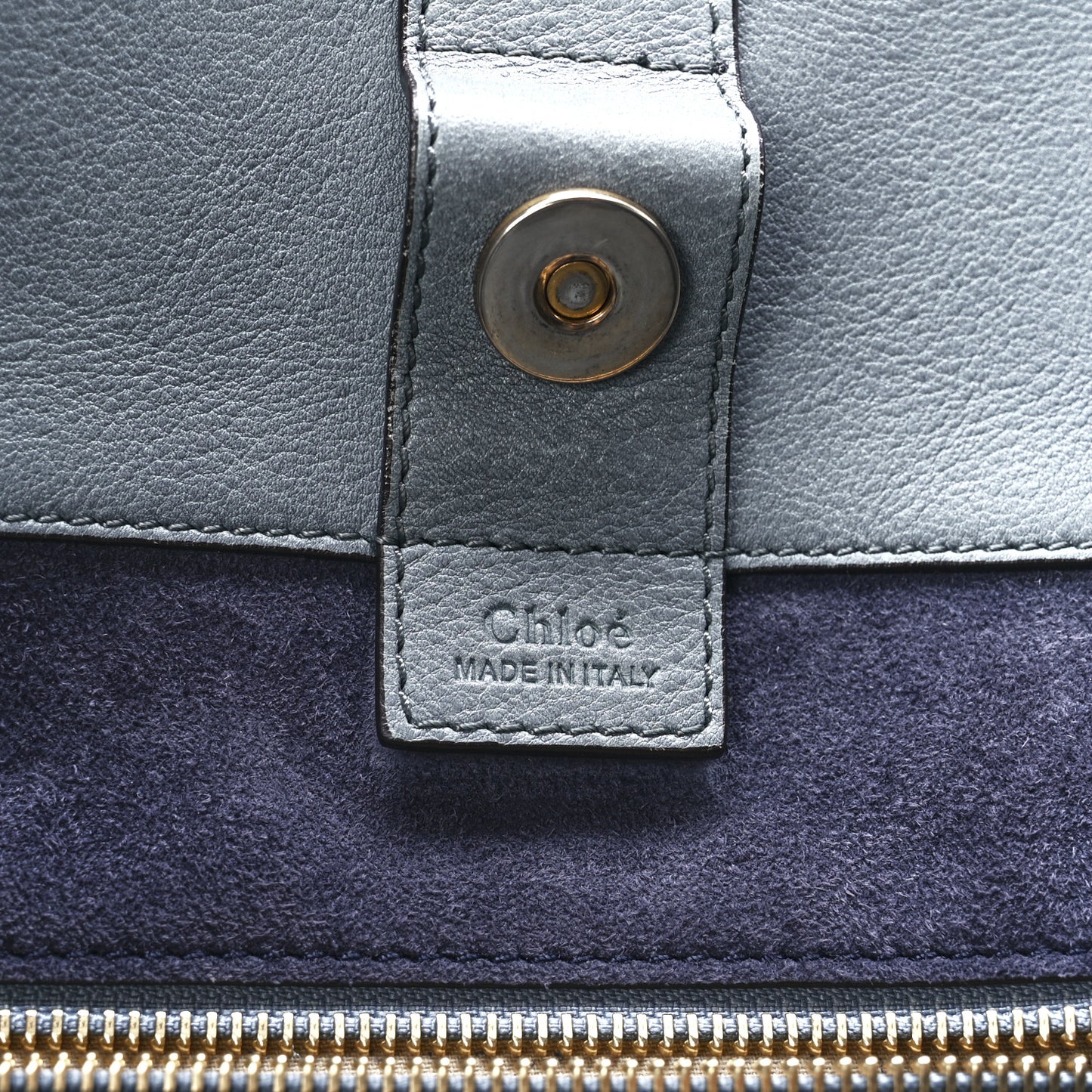 Smooth Calfskin Medium Milo Shopping Tote Cloudy Blue