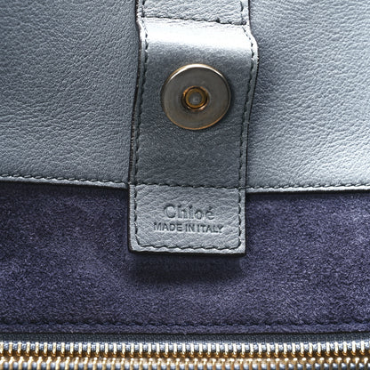 Chloe Smooth Calfskin Medium Milo Shopping Tote Cloudy Blue 6 of 11