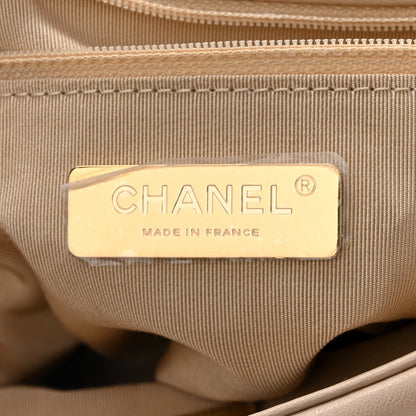 Chanel Goatskin Quilted Medium Chanel 19 Flap Beige 6 of 11