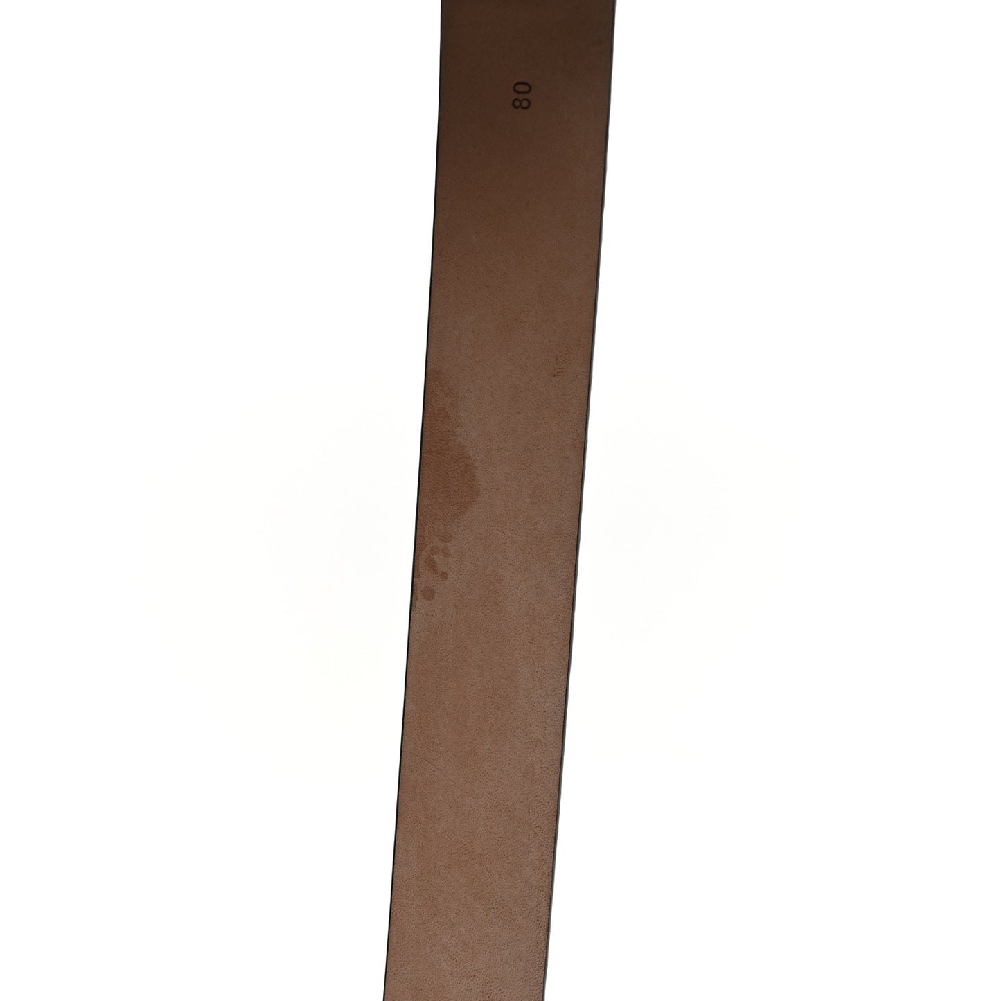 Calfskin Snakeskin Embossed Manhattan Belt 80 32 Natural