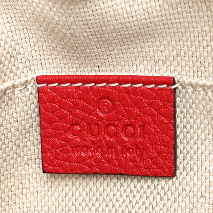 Gucci Pebbled Calfskin Small Soho Disco Bag Tabasco Red 6 of 10