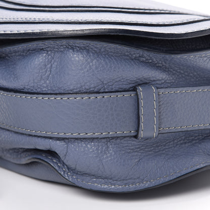 Chloe Calfskin Medium Marcie Round Crossbody Bag Street Blue 10 of 14