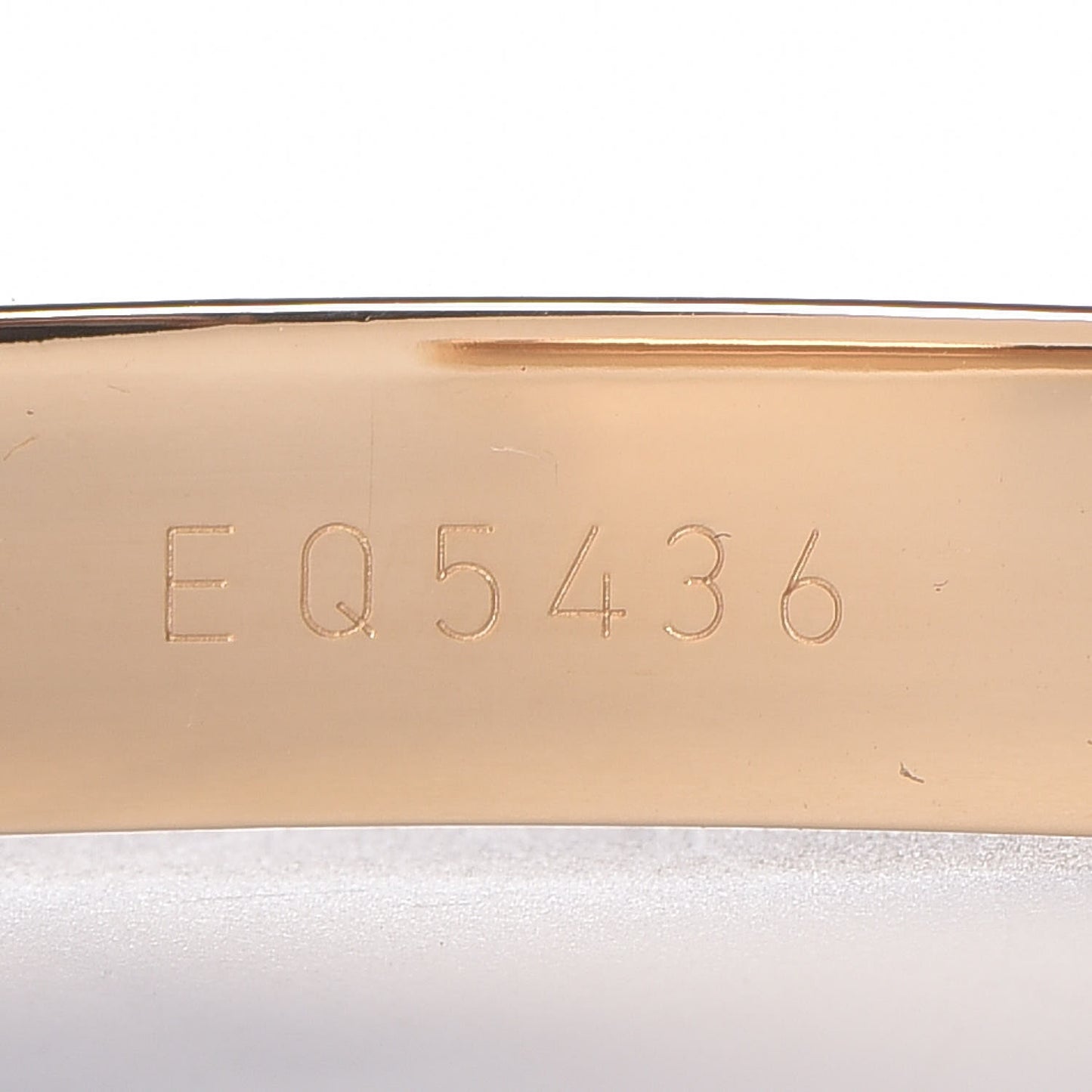 18K Yellow Gold LOVE Cuff Bracelet 20