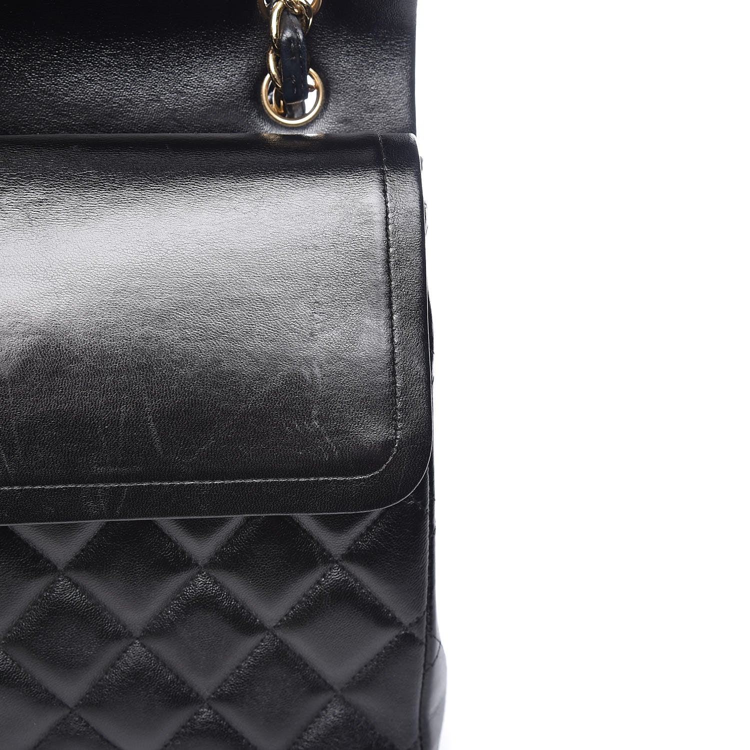 Chanel Lambskin Quilted Maxi Double Flap Black 12 of 15