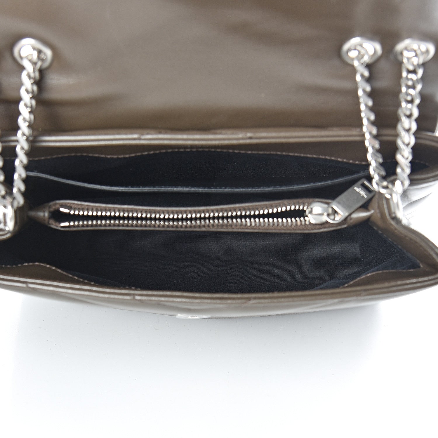 Saint Laurent Calfskin Y Quilted Monogram Small Loulou Chain Satchel Faggio 5 of 13
