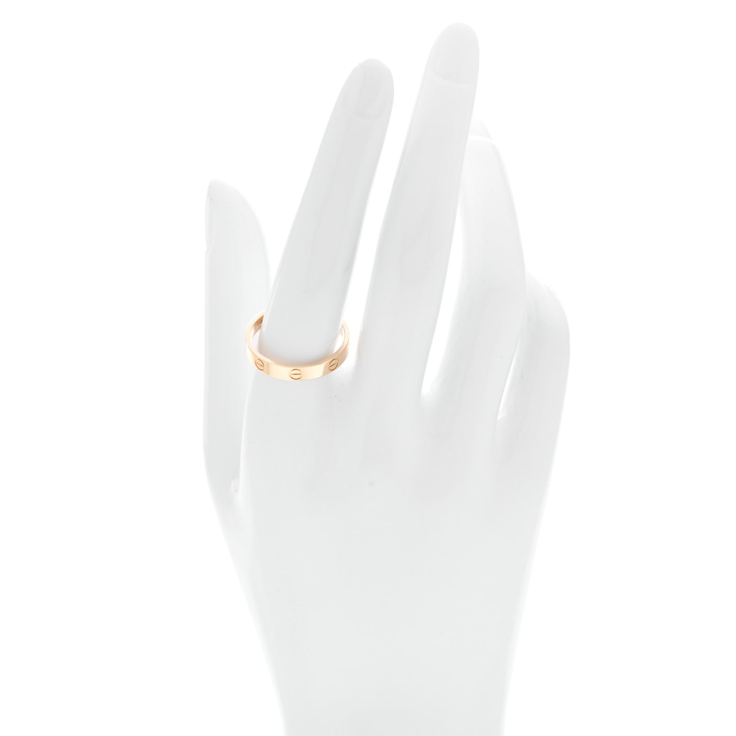 18K Yellow Gold 3.5mm LOVE Wedding Band Ring 61 9.5