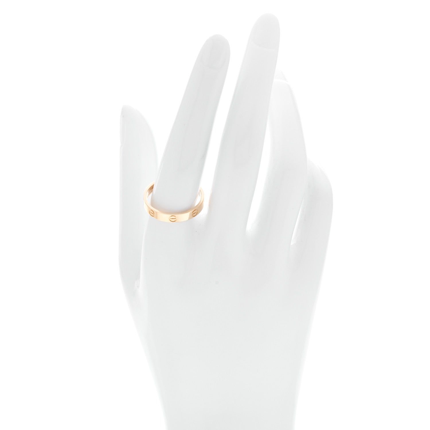 Cartier 18K Yellow Gold 3.5mm LOVE Wedding Band Ring 61 9.5 2 of 5