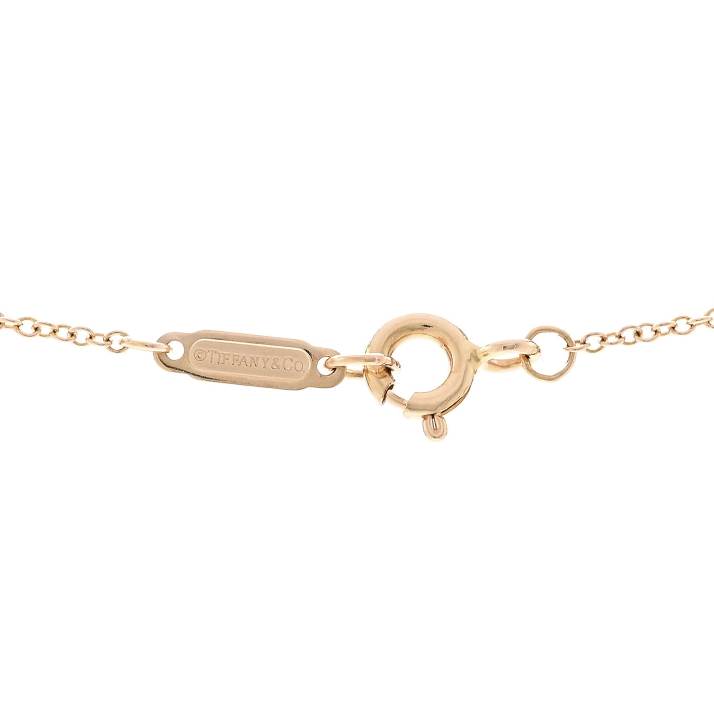 18K Rose Gold Diamond .12ct Solitaire Pendant Necklace