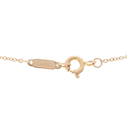 Tiffany 18K Rose Gold Diamond .12ct Solitaire Pendant Necklace 4 of 5