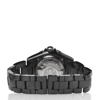Chanel Stainless Steel Ceramic 38mm J12 Automatic Watch Black 4 of 7