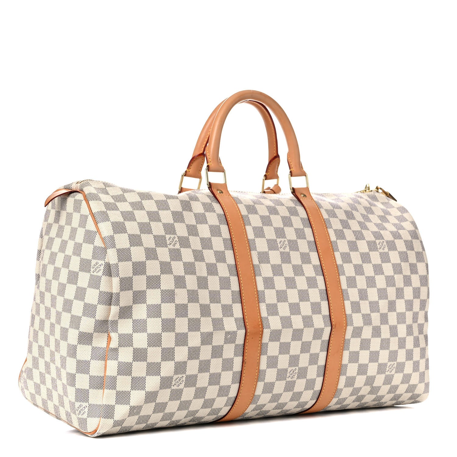 Louis Vuitton Damier Azur Keepall 50 3 of 29