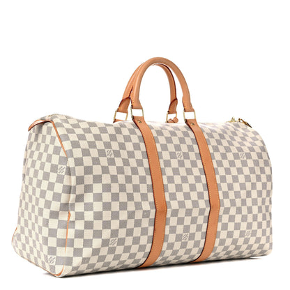 Louis Vuitton Damier Azur Keepall 50 3 of 29