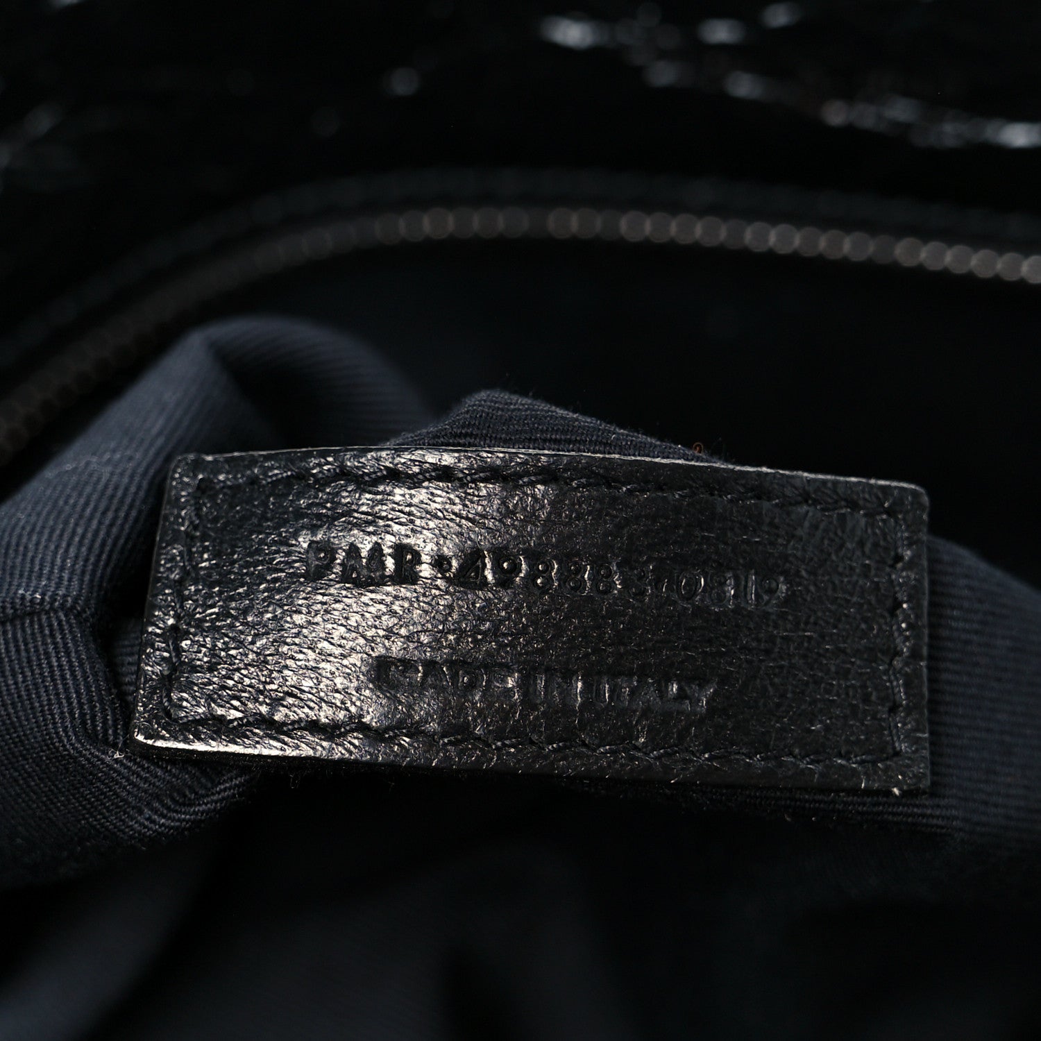 Saint Laurent Crinkled Calfskin Matelasse Monogram Large Niki Chain Satchel Black 8 of 12