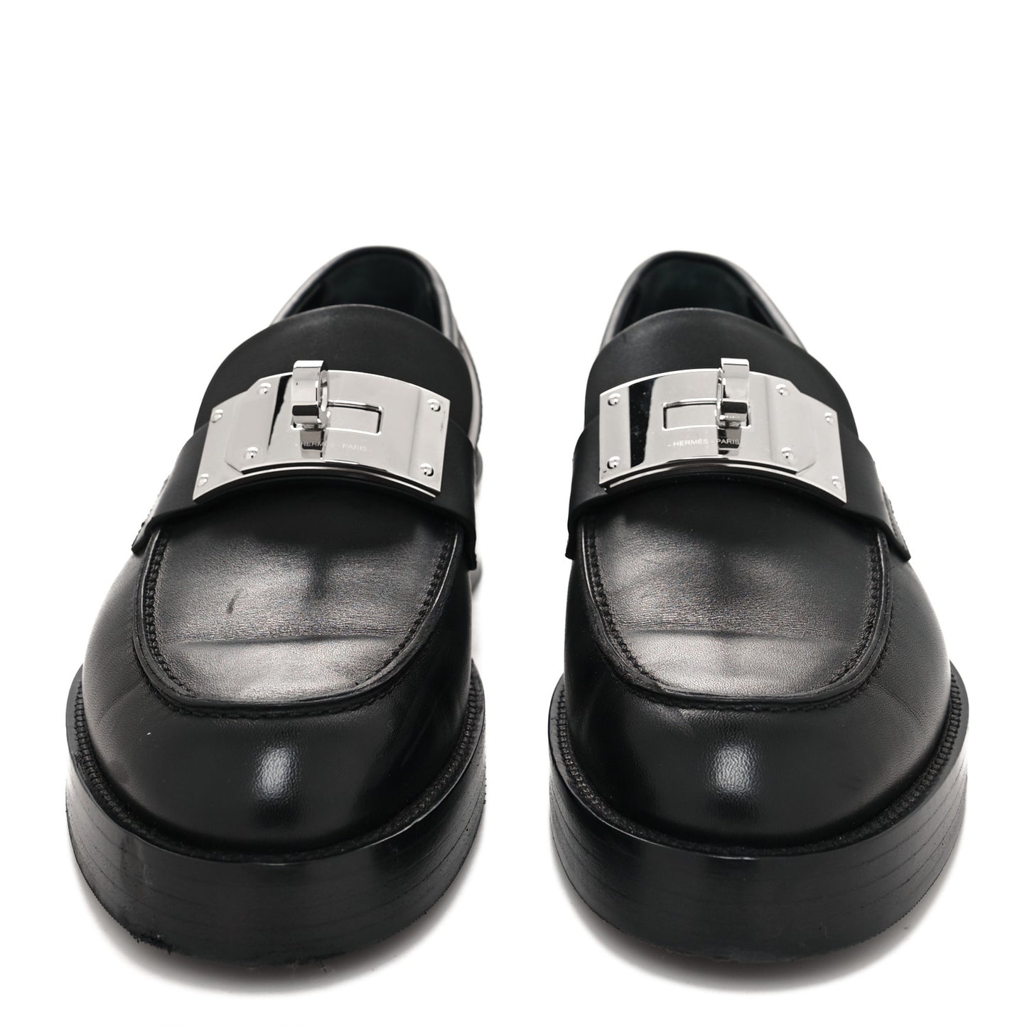 Calfskin Womens Hot Loafer 40 Black