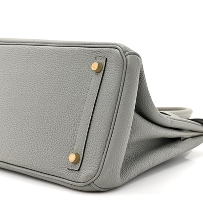 Hermes Togo BIRKIN 30 Gris Mouette 9 of 14